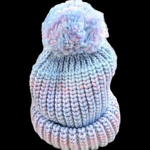 Acrylic Pastel Knit Pull On Beanie Cap One Size